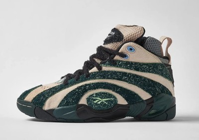 Reebok Shaqnosis Brain Dead Soft Ecru Black Forest Green  display picture 1