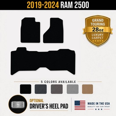 Avery Grand Touring Front & Rear Runner Floor Mats for 2019-2024 Ram 2500 #4D5
