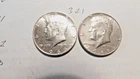 KENNEDY HALF DOLLAR,  40%  SILVER,   1966-P,  1968-D,---321