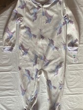 Carter's Unicorn Fleece Zip-Up Footed Pajamas. Size 4. NWT