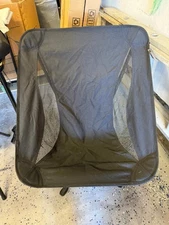 Black Mesh Patio Chair with Swivel Base - Portable, Lightweight