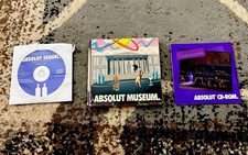 1994 ABSOLUT VODKA MUSEUM Floppy Disk Game, Absolut CD-ROM, And Absolut Sequel