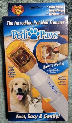PediPaws Nail Grinder for Dogs and Cats Pet Nail Trimmer Battery Powered