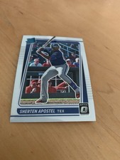 2021 Panini Donruss Optic #100 Sherten Apostel RANGERS Rated Rookie card