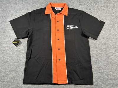 Cruisin USA Swingmaster Bowling Shirt Mens Medium Jerry Springer Button-Up USA