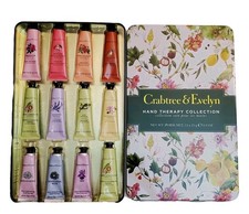 Crabtree  Evelyn Hand Therapy Collection Floral Tin 12 X 0.9oz Ea Gift Set READ