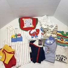 12 VTG Toddler Clothes Lot Infant-4T Gerber Baby B’Gosh Samara Mix Stained Torn