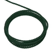 Twisted Cord Trim, 11 Yard 2mm 3-Ply Twine Braided Rope Thread, Dark Green