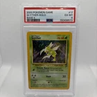 2000 POKEMON BASE SET 2 #17 SCYTHER-HOLO PSA 6