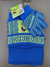 SpongeBob 3pc Beanie Glove And Scarf Set