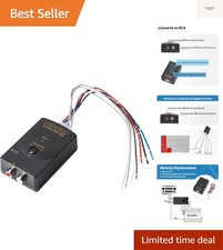 Car Audio Speaker Wire to RCA Line Output Converter, 2-Channel High to Low RC...