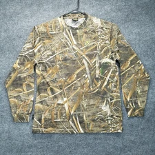 Scent Blocker Shirt Mens Medium M Brown Realtree Max 5 Camouflage Short Sleeve