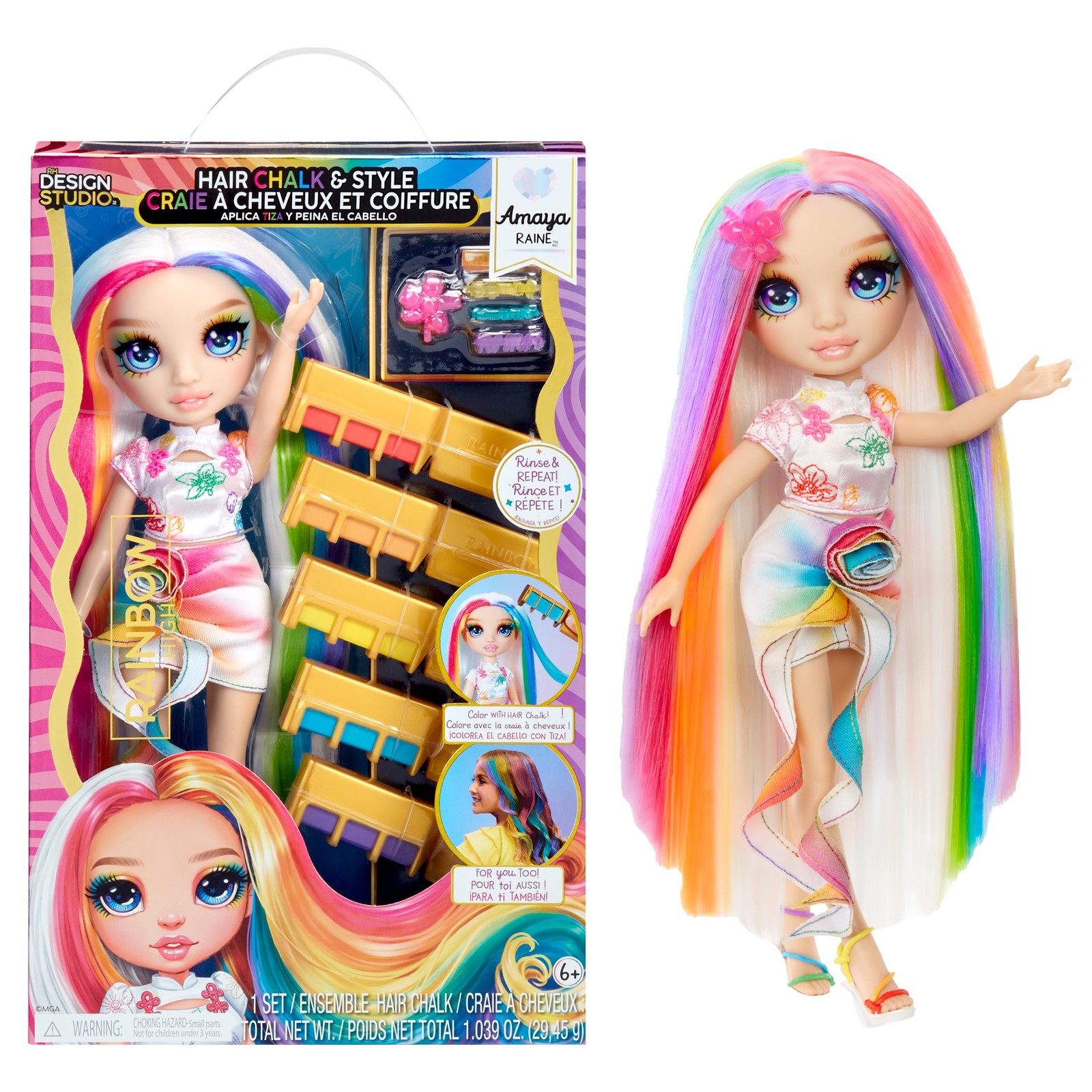 Rainbow High Hair Chalk - Style Doll - Amaya - 28- 8490₽