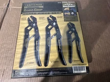 CRAFTSMAN PROFESSIONAL 3 PC ROBO GRIP PLIER SET 45191 IN CASE W/ TIPS  * MNIT *