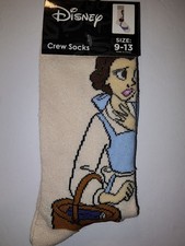New Disney Beauty and the Beast Belle Socks