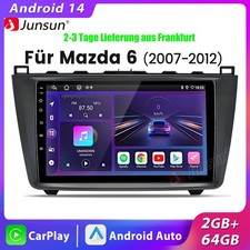 2+64G Android14 Carplay per Mazda 6 2007-2012 Autoradio GPS Navi BT WIFI DAB SWC