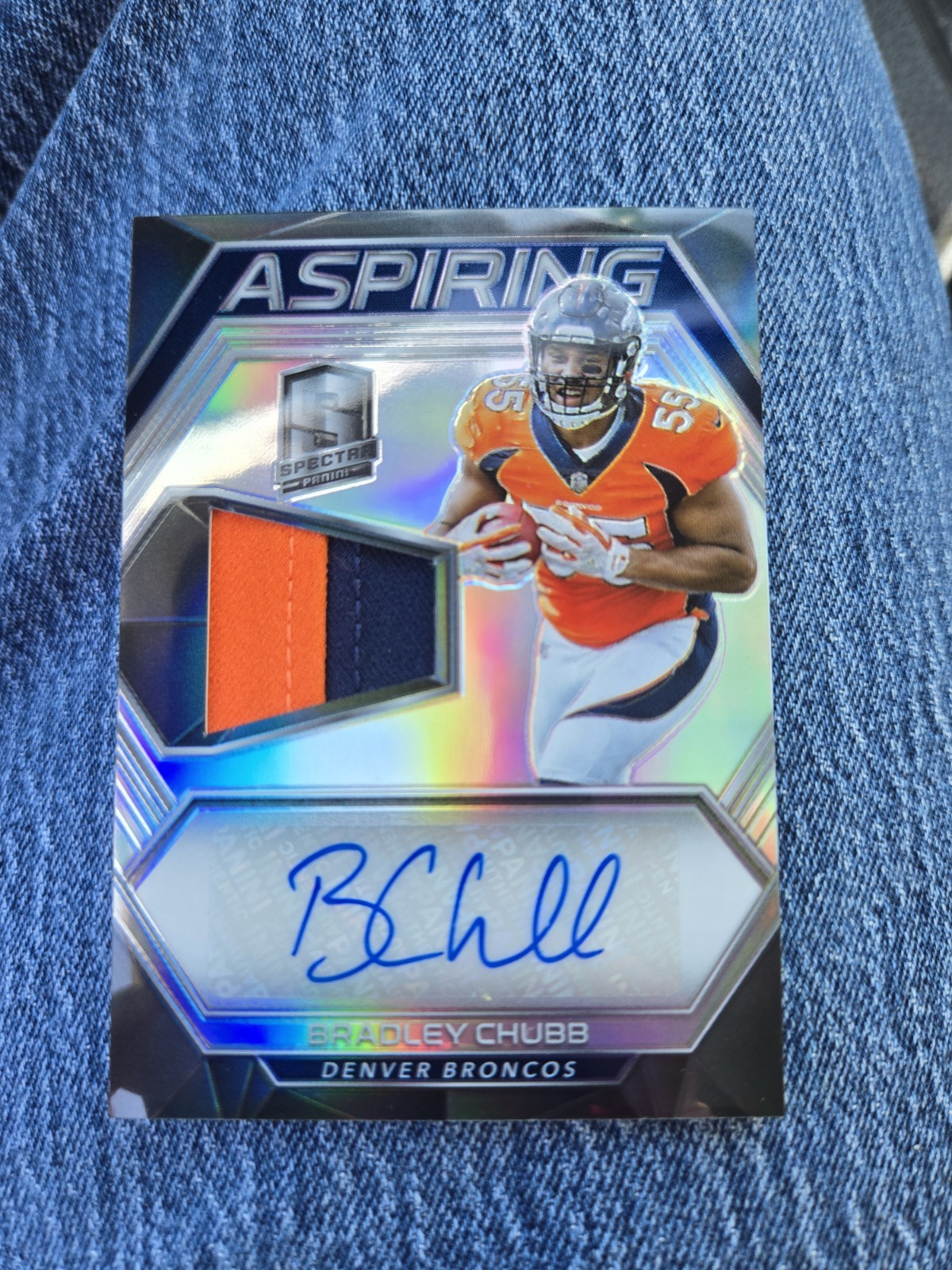 Bradley Chubb Panini Spectra Aspiring Patch Autograph #APABC Base
