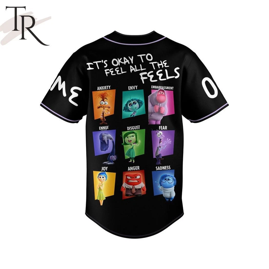 Inside Out 2 Custom Baseball Jersey