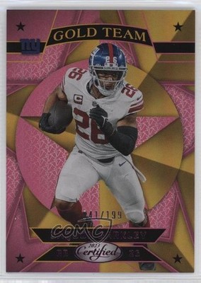 2023 Certified Gold Team Mirror Pink 41/199 Saquon Barkley #GT-13 11fq