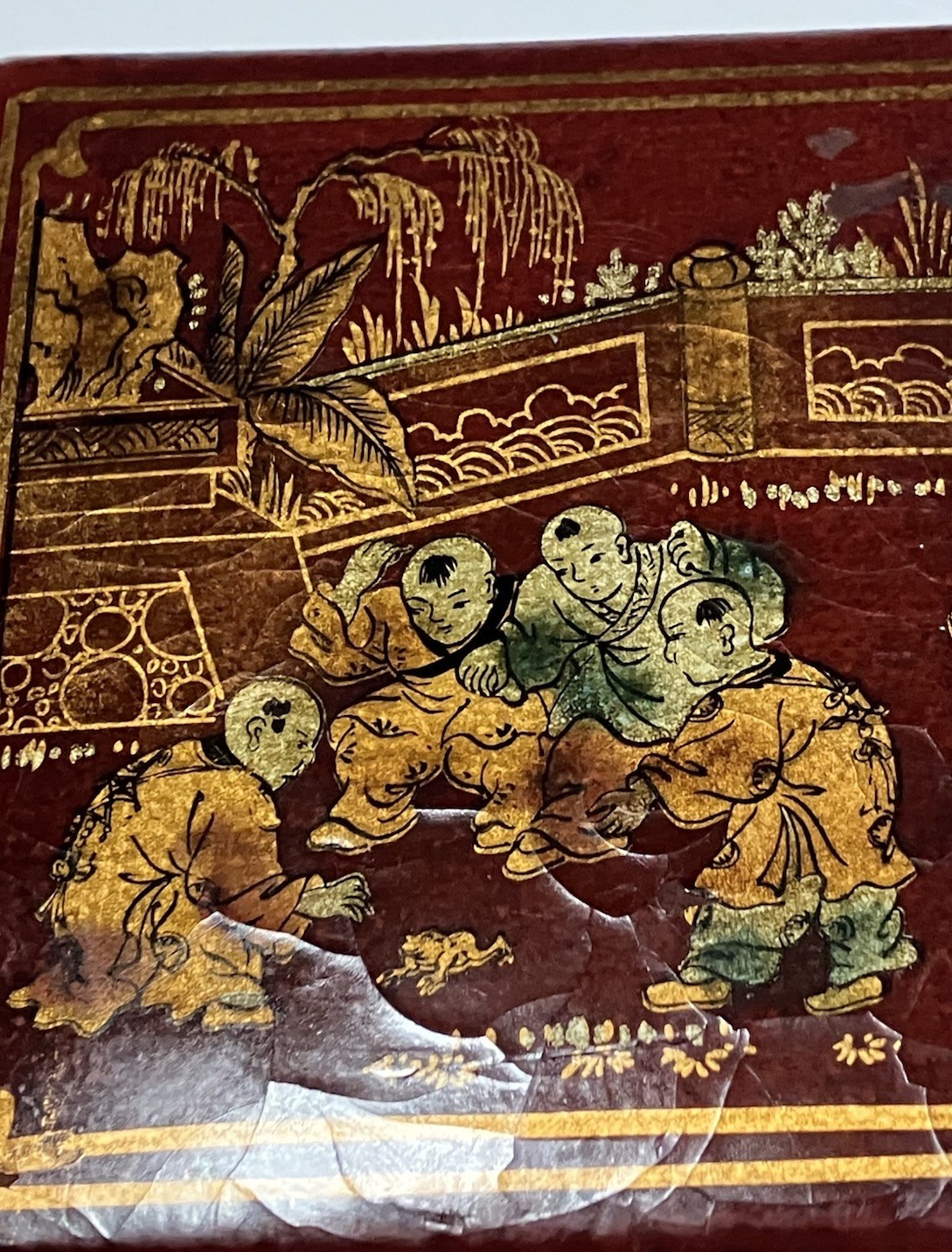 Vintage Chinese Luo Pan Feng Shui Compass Geomatic Brass/ Wood /Bakelite 7 Inch