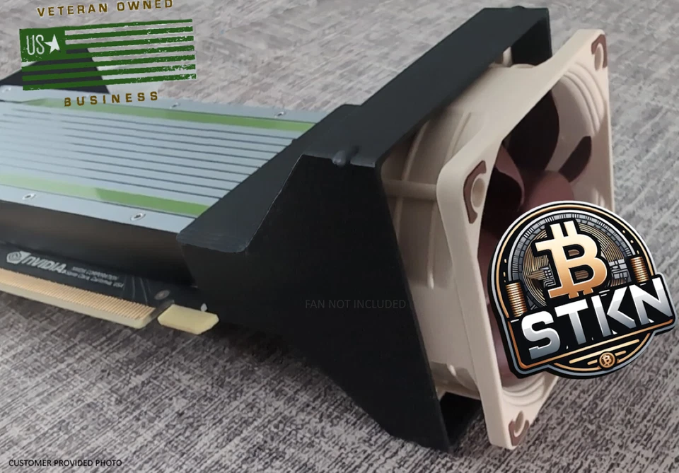 🔥 Nvidia Tesla Fan Adapter 🔥Fits Low Profile GPUs 💥 EDGE AI 💥Wholesale - Image 2 of 4