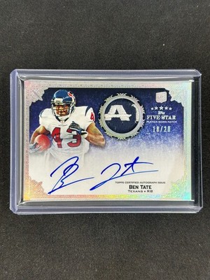 Ben Tate 2010 Topps Five Star Rookie Logo Patch Auto /20 Texans