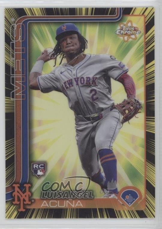 2025 Topps Chrome Radiating Rookies Luisangel Acuna Acuña #RR-5 RC 1ql6
