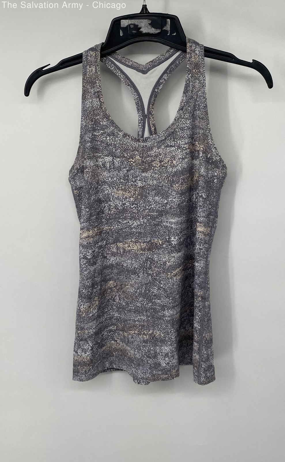 Lululemon Womens Gray Sleeveless Racerback Pullover Activewear Tank Top Size L
