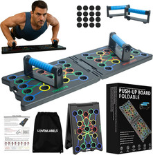 Foldable Push-Up Board  Workout Equipment for Strength Training  Bodyweight Ex