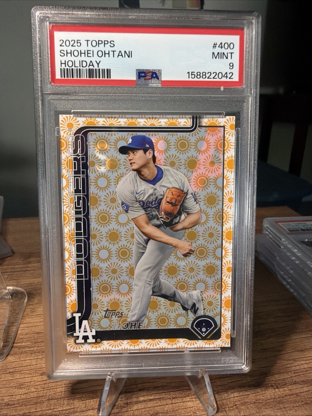 Topps Holiday 2025 Shohei Ohtani Dodgers #400 PSA 9 Graded Card