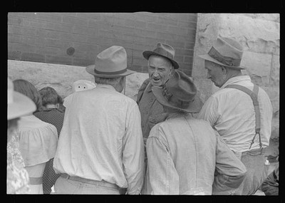 Photo:Urbana Ohio 1938 Waiting for Relief Commodities Farm Security Photo