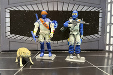 GI Joe Black Major Arctic Assault Snake Eyes & Beachhead 3.75    Custom Figures CO