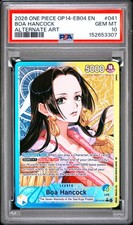 2026 ONE PIECE OP14-EB04-THE AZURE SEA'S SEVEN ALTERNATE ART BOA HANCOCK PSA 10