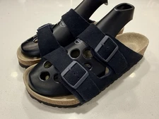 Birkenstock Men’s Arizona Soft Sandals Size 43 (10 US) Midnight Suede MSRP $140