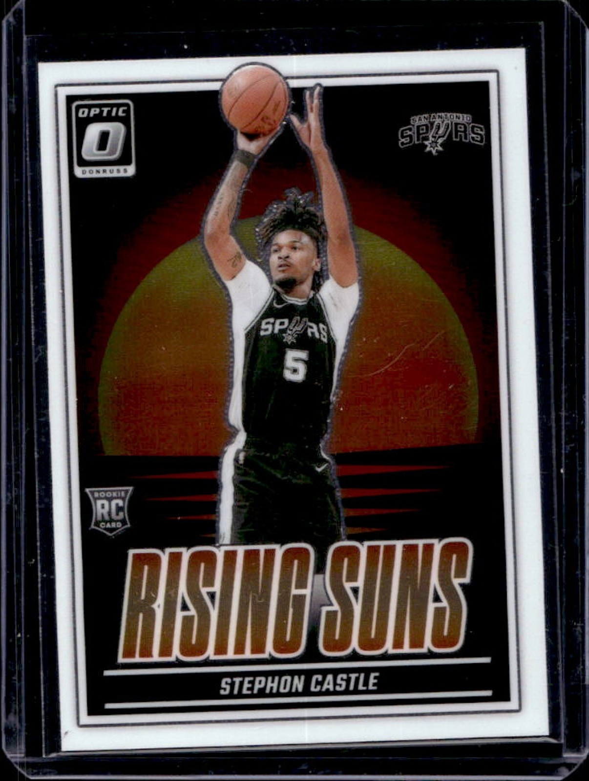 2024-25 Donruss Optic Stephon Castle Rising Suns RC Rookie #6 Spurs
