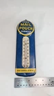 Vintage MAIL POUCH Tobacco Thermometer Tin Sign Small 9" Rare