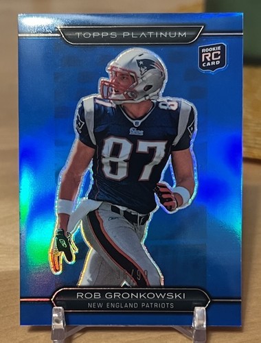 Rob Gronkowski [Blue Refractor] #122 2010 Topps Platinum card