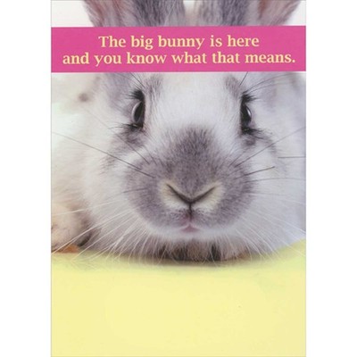 RSVP The Big Bunny is Here You Know What That Means Funny Easter Card