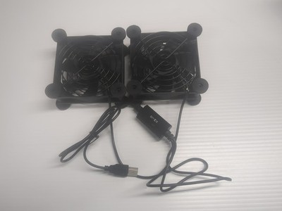 Dual  Usb Cooling Fan Speed Router Radiator Cooler for Efficient Heat Dissipa