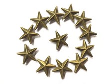 50 Pcs Star Studs Metal Claw Beads Nailhead Punk Rivets With Spikes bronze 15 M