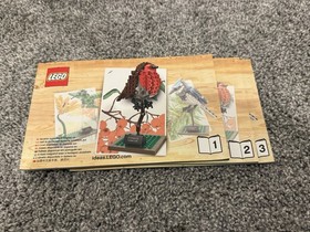 LEGO Ideas 21301 Birds Set Blue Jay Hummingbird Robin With Instructions Retired