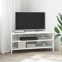 Ecktvschrank 100 X 40,5 X 45 Cm Weiß Holzwerkstoff