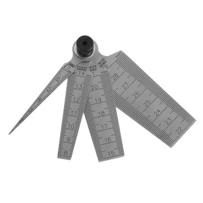 0-29mm Stainless Steel Welding Taper for Gap Gauge Depth Ruler Hole Inspection T