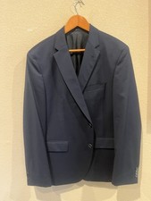 Hugo Boss Suit , 44r, Blue , Super 120, Made In Germany