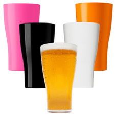Plastic Pint Glasses Tritan RENEW Unbreakable Clear or Colour by Drinkwize