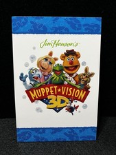 Disney Muppet Vision 3D Kermit Frog Miss Piggy Gonzo Vintage Rare  DCA Postcard