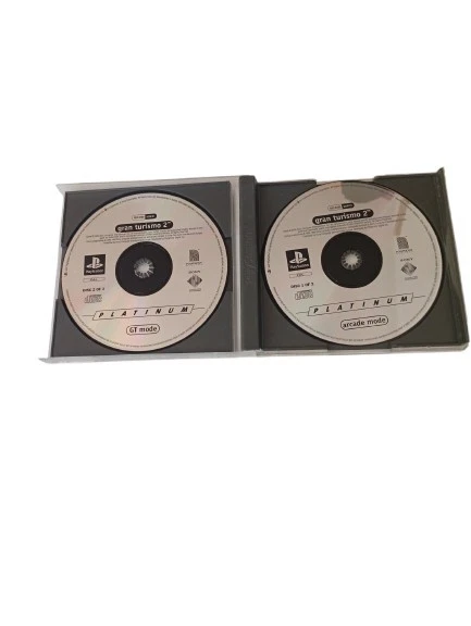 Gran Turismo 2 Platinum PS1 PAL 2 CD Sony PlayStation Polyphony Digital - Photo 3/3