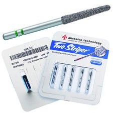 Abrasive Tech 780.8C Two Striper FG Coarse Round Taper Diamond Burs 5/Pk 2015464
