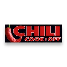 CHILI COOK OFF Vinyl Banner with Optional Sizes (Made in the USA)