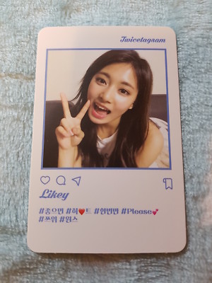 TWICE タイ　トレカ　ツウィ　アルバム　likey twicetagram TWICE 1st Album Twicetagram LIKEY Tzuyu Type-B Photo Card Official